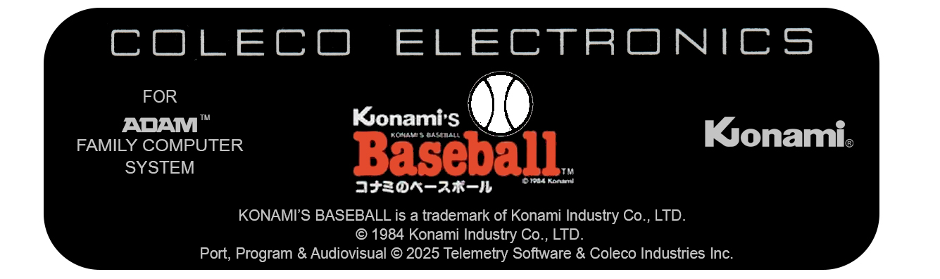 Konami Baseball Floppy Disk